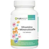 PURMEO 26 Vitamine + Mineralstoffe - mit Zink, Magnesium, Selen, Vit A+D+E+K+C & allen B-Vitaminen 120 St Tabletten