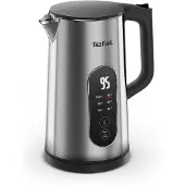 Tefal Selection KI871DE0, 1,7 l, 1500 W, Schwarz, Edelstahl, Edelstahl, Regelbare Temperatur, Wasserstandsanzeige