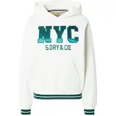 Superdry für Damen. W2012601A Country Club Varsity Sweatshirt beige (S), Lässig, Baumwolle