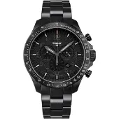 Traser H3 109466 P67 Officer Chronograph Black Steel Herrenuhr 46mm 10ATM