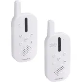 Grundig DECT Audio-Babyphone – Babyfon mit 150 m Reichweite – Eltern-Kind-Einheit – mit LED-Tonanzeige und Gegensprechfunktion – Kinderzimmer-Zubehör – Weiß