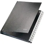 Leitz Pultordner 5831-00-95 5831 Hårdpap Sort A4 Antal rum: 32 1-31