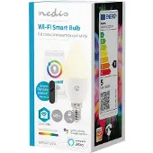 Nedis SmartLife Vollfärbige LED-Lampe - Wi-Fi - E14 - 470 lm - 4.90 W - RGB / Warm bis kühlen weiß - 2700 - 6500 K - Android / IOS - Kerze - 1 Stück