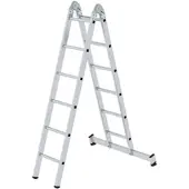 Proregal Klappleiter 2-teilig mit nivello-Traverse 2x6 Sprossen