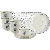 Villeroy & Boch Vieux Luxembourg Teetassen mit Untertassen