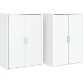 vidaXL Sideboards 2 Stk. Weiß 60x31x84 cm Holzwerkstoff