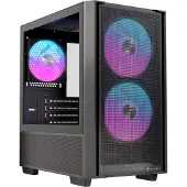 Einarex EXCS-PM-150R-B, Midi Tower, PC, Schwarz, micro ATX, Mini-ITX, Stahl, Gaming