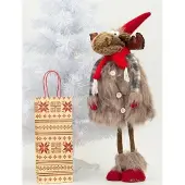 Saska Garden Weihnachtlicher Deko-Plüschhirsch 67cm