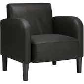 vidaXL Sessel mit Armlehnen Schwarz 54 cm Kunstleder