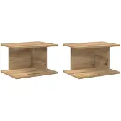 vidaXL Nachttisch 2 stk. Artisan-Eiche 40 x 30 x 25 cm Holzwerkstoff