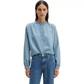 Marc O'Polo Marc OPolo Jeansbluse loose fit aus Leinen-Mix