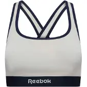 Reebok Bustier "JALA", Damen, Gr. S (36), N-Gr, alabaster, Obermaterial: 95% Baumwolle, 5% Elasthan, unifarben, BHs Bustier, breite Träger, ohne Bügel, atmungsaktiv, mit Logo, Baumwollmix