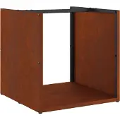 vidaXL Brennholzregal 40x40x40 cm Wetterfester Stahl