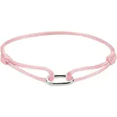 Thomas Sabo C1210-001-9-L24V Textilarmband Connect Silber Rosafarben