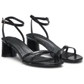 BOSS Ledersandalen mit Blockabsatz und Riemchen Grösse 39