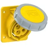 Pce 4142-4ttf87 CEE-Anbausteckdose schräg (75x85mm) 16A 4p 4h IP67 TT 41424ttf87