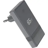 Force Power , 65W GaN USB-C Doppel Ladegerät L-Shape, Grau