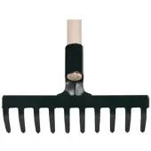 Proregal Gartenharke R107SK 10 Zinken Holzgriff 1600mm