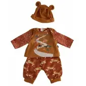 Donic Schildkröt Schildkröt Kleidung zu Puppe 37 cm Lenchen/Strampelchen/Schlummerle, Safari-Look