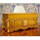 Demotex GmbH Luxus Barock Papiertuchbox - Taschentuchbox Gold - Made in Italy