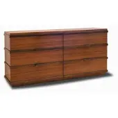 Casa Padrino Luxus Schlafzimmer Kommode mit 6 Schubladen Braun / Bronze 180 cm