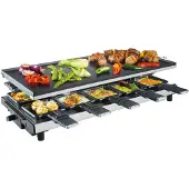 Fritel RG 4180, 10 Person(en), Aluminium, Edelstahl, Schwarz, Grau, Rechteckig, Aluminium, 485 x 240 mm