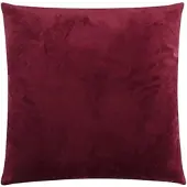 TRAUMSCHLAF Dekokissenhülle Samt Uni 50x50 cm | bordeaux - rot