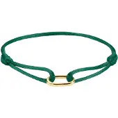Thomas Sabo C1210-413-34-L24V Textilarmband Connect Vergoldet Grün