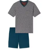 Schiesser Herren Pyjama ComfortSchlafanzug, Pyjama Set, Nachtwäsche