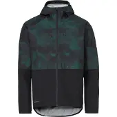 Vaude Bike Regenjacke "MEN'S LOAMER RAIN JACKET", Herren, Gr. 3XL, schwarz (deep pond), Obermaterial: 100% Polyester, normal, Jacken Regenjacke, wasserdicht, winddicht, aus Polyester, mit Reißverschluss