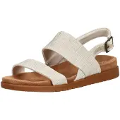Toms Sandalen Textil mit verstellbarem Fersenriemen, gepolstertem Fußbett, flexibler Laufsohle