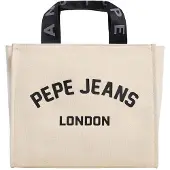 Pepe Jeans für Damen. PL0300175 Trisha beige Handtasche (OSFA), Weiß, Lässig, Baumwolle