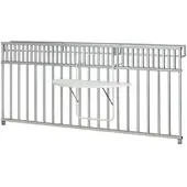 Alco Balkonhängetisch 100 x 50 cm weiß Gestell aus Stahl in weiß, Tischplatte aus top in weiß