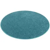 Snapstyle Hochflor Velours Teppich Cottage Petrol 160cm Rund