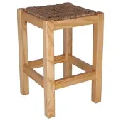 Aranaz MUEBLEAR - Rustikaler Hocker niedrig lackiert