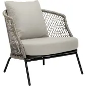 Stern Odea Lounge-Sessel Aluminium schwarz matt