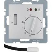 Berker 20341404 Fußbodentemp m Z-St ReKno u 2 Ln B.1 Alu