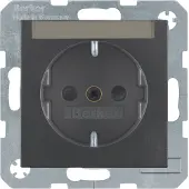 Berker 47491606, Typ F, Anthrazit, Thermoplast, IP20, 250 V, 16 A