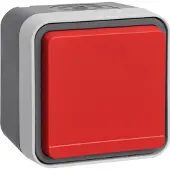 Berker 47403521 Steckdose SCHUKO Klappd rot W.1 grau