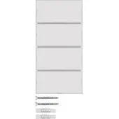 Hager GMBH Tastsensor 4fach Komfort 80164780 KNX S.1/B.3/B.7 für ws und polarws