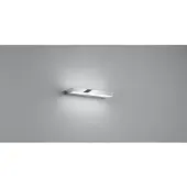 HELESTRA LED Wandleuchte Slate in Chrom und Transparent-satiniert 6W 270lm IP44 300mm