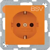 Berker 47238917, Typ F, Orange, Duroplast, IP20, 250 V, 16 A