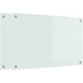 vidaXL Küchenrückwand 2 pcs Weiß 80 x 50 cm Gehärtetes Glas