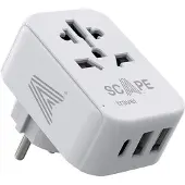 Scape Travel Internationales Schuko Usb A/c Reise-wandladegerät 15w