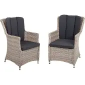 Garden Pleasure 2er Set Armsessel DIJON