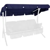Fremeaux And Associes Angerer Hollywoodschaukel Sonnendach 210 x 145 cm Swingtex blau