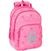 Safta Benetton 20l 32x42x15 Cm Rucksack Rosa Kinder Rosa One Size