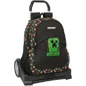 Safta Minecraft 22.5l 32x44x16 Cm Rucksack Mit Rollen Schwarz Kinder Schwarz One Size
