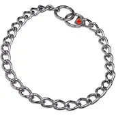 Sprenger Hundehalsband Verbindungen Silberfarben 4 mm Verdreht 65 cm