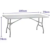 Marbueno Summer 10441 180x70x74 Cm Klappbarer Campingtisch